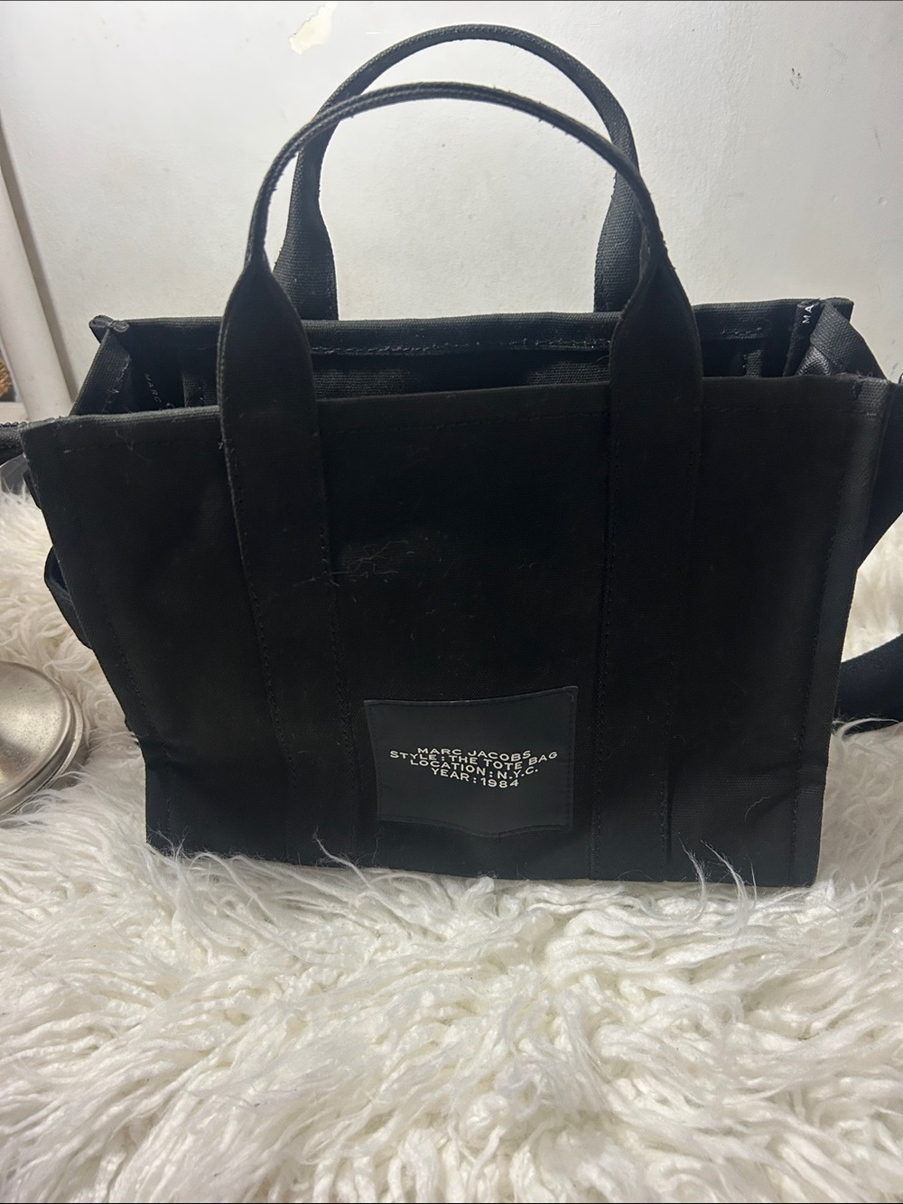 Marc Jacobs Black The Tote Bag with Adjustable Strap medium - Picture 6 of 10